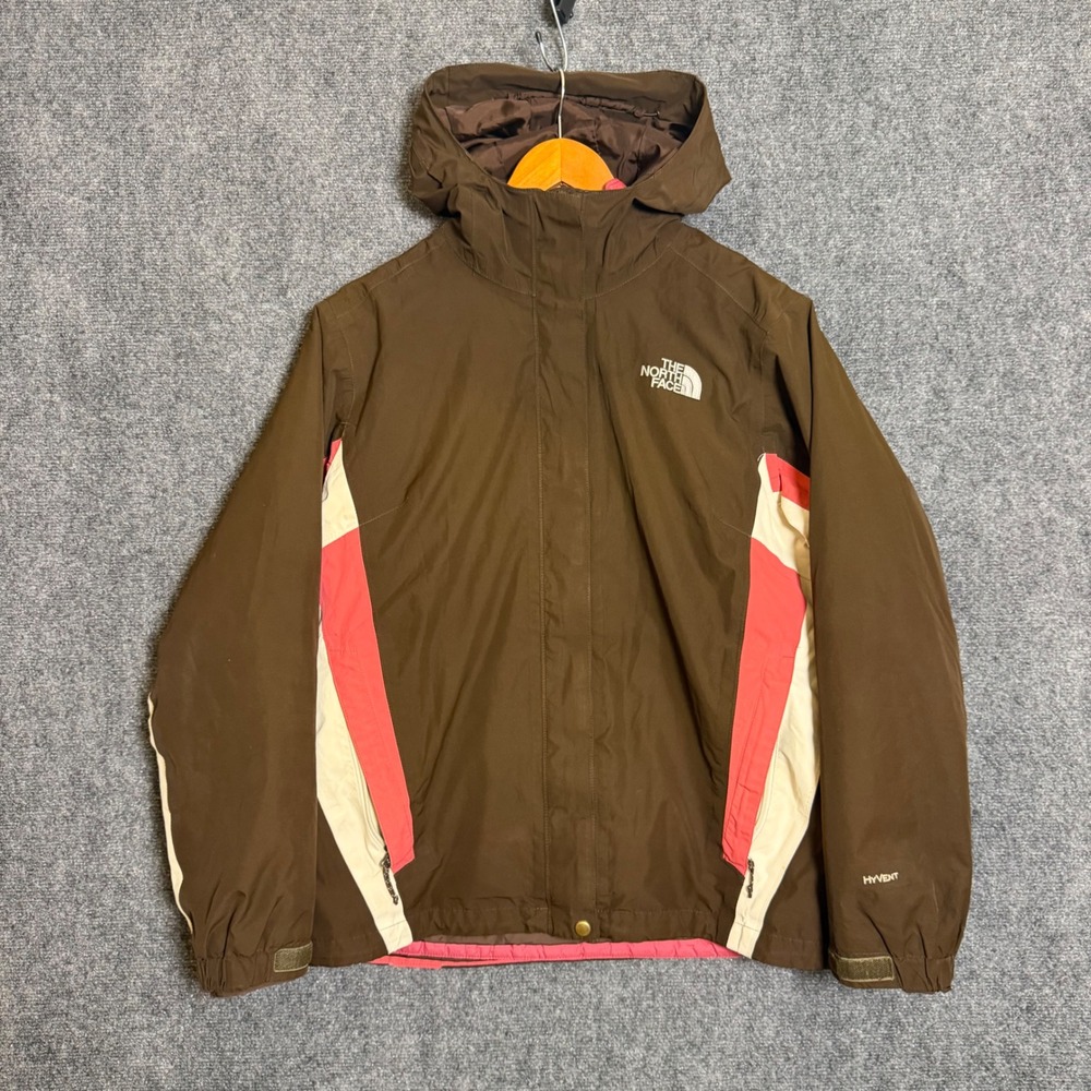 The North Face HyVent 3-in-1 Triclimate Jacket Womens Large Brown Pink Shell